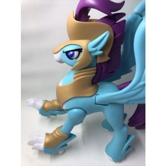 My Little Pony The Movie Stratus Sky Ranger Hippogriff Guard Eyes light Up&Sound - Picture 1 of 12